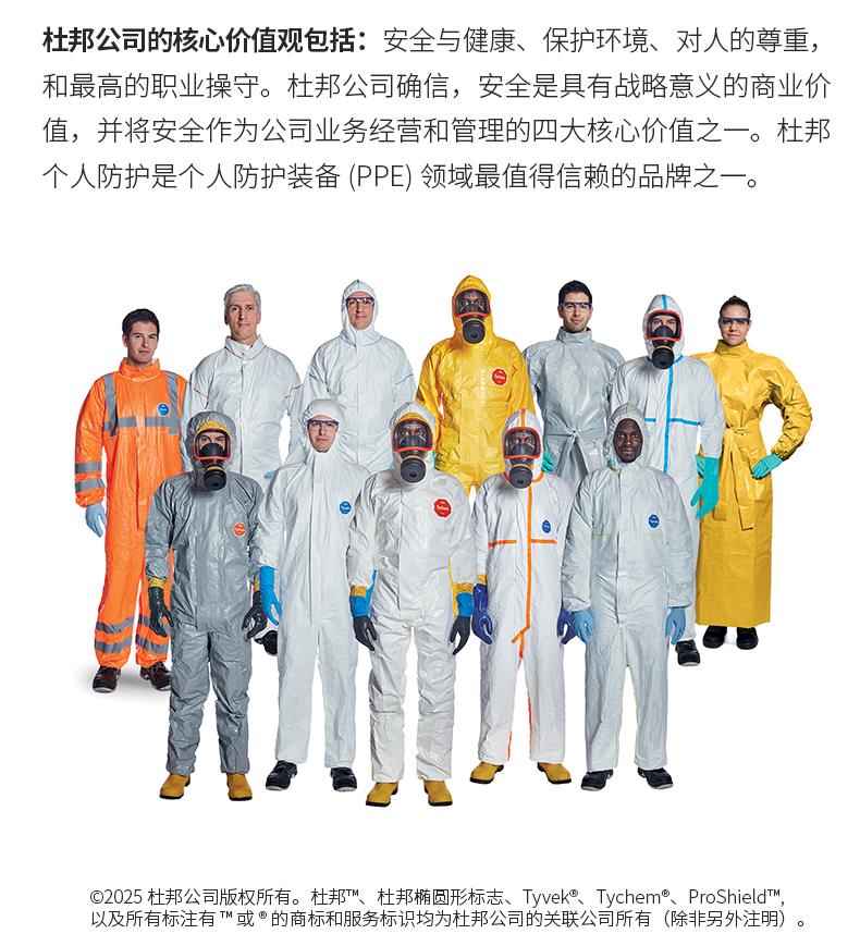 杜邦™ Tyvek® TMC Plus 医用防护服 (贴条款 原型号 1422A医用级)-S