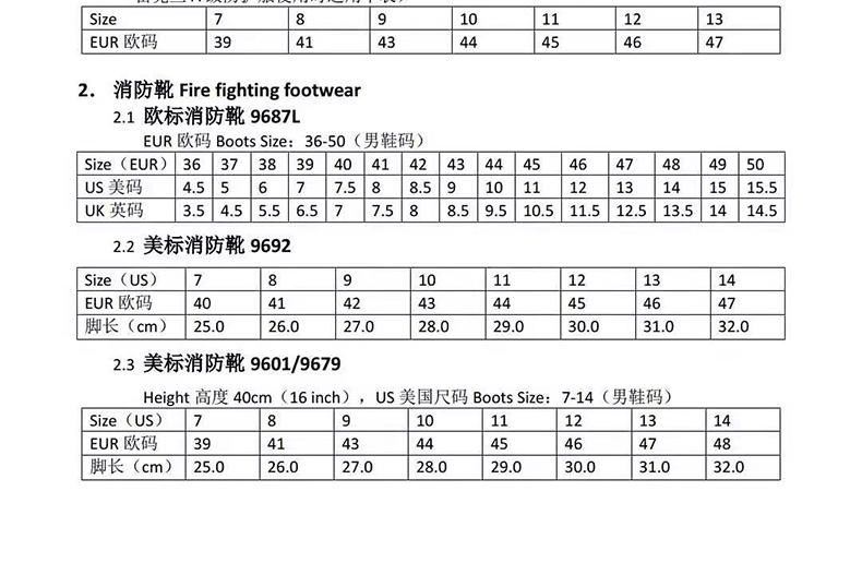 LAKELAND/雷克兰 9692 11英寸消防战斗靴（项目产品）