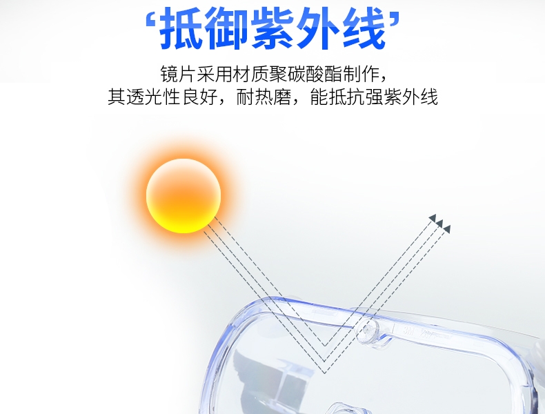 3M 1621 防化学护目镜