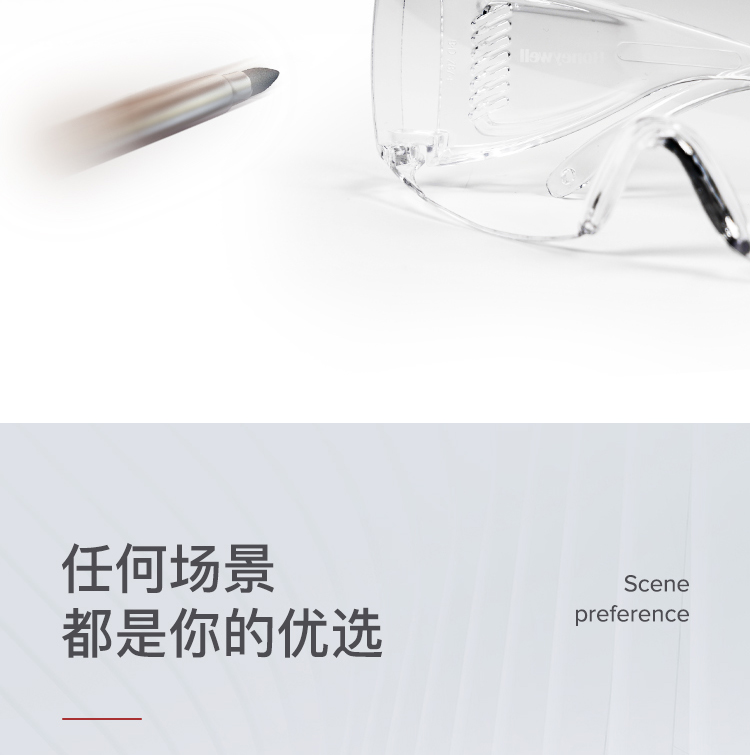霍尼韦尔100002 VisiOTG-A 透明防雾镜片 访客眼镜