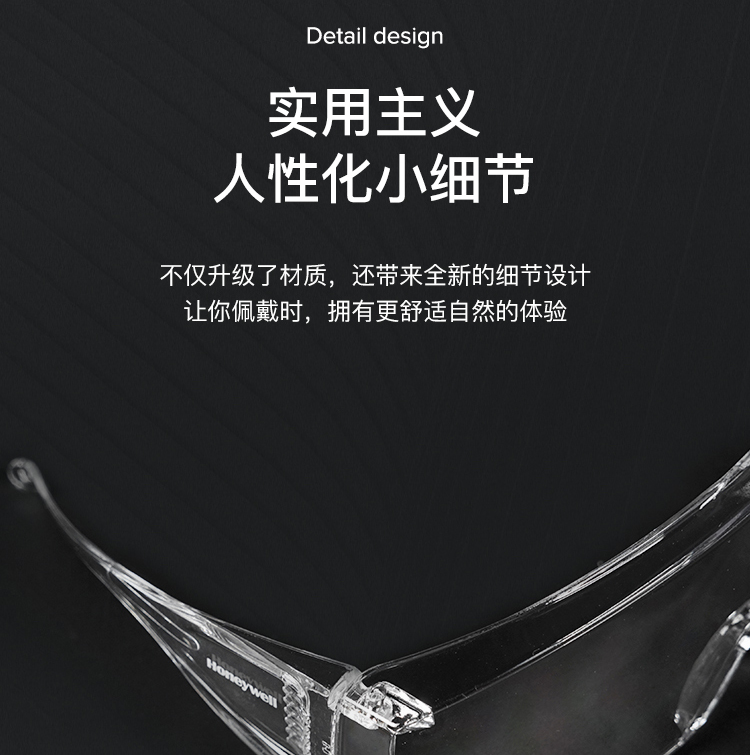 霍尼韦尔100002 VisiOTG-A 透明防雾镜片 访客眼镜