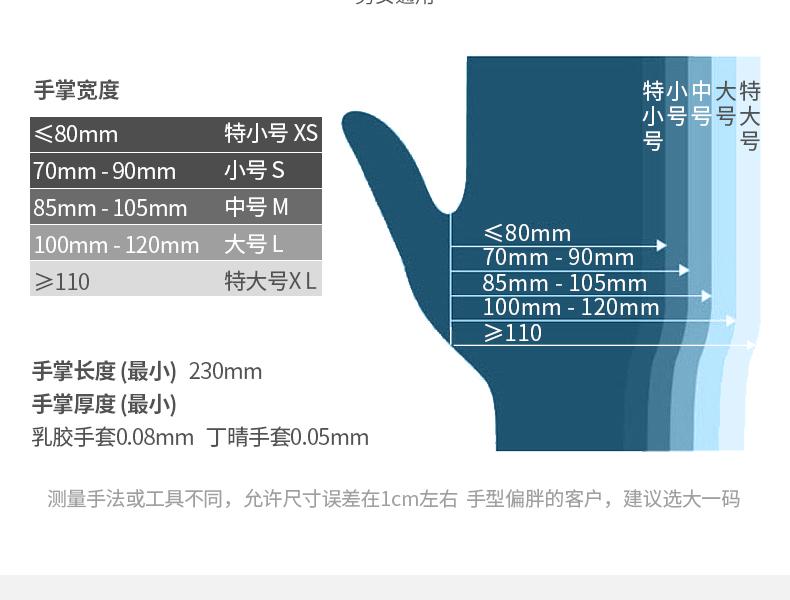 爱马斯 APFNCMD40100一次性蓝色医用丁腈检查手套(耐用型 无粉 麻面 4.6g)特小号 爱马斯 APFNCMD40100一次性蓝色医用丁腈检查手套(耐用型 无粉 麻面 4.6g)特小号