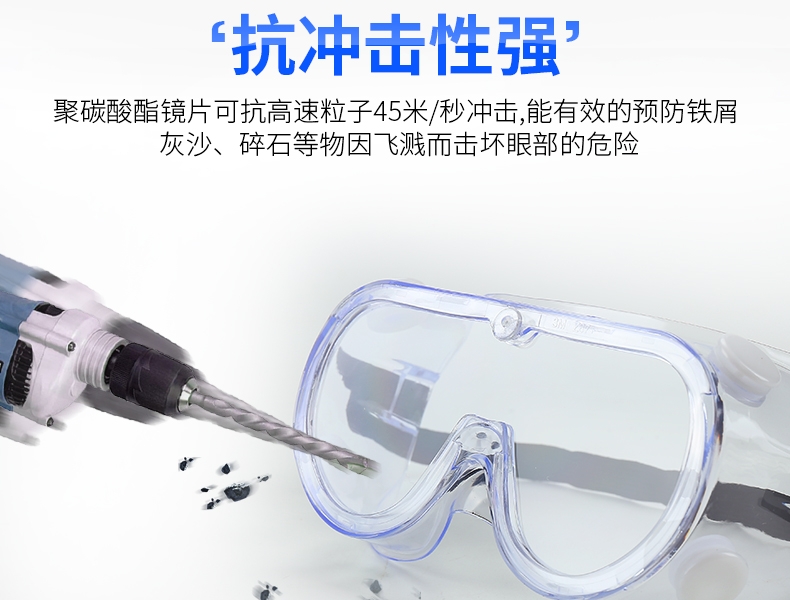 3M 1621 防化学护目镜