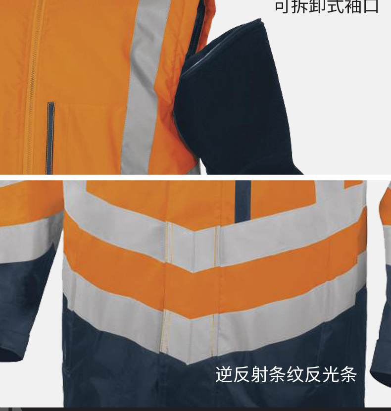 代尔塔404010 OPTIMUM3合1荧光防寒服含内夹克S 代尔塔404010 OPTIMUM3合1荧光防寒服含内夹克S