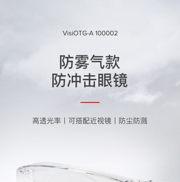 霍尼韦尔100002 VisiOTG-A 透明防雾镜片 访客眼镜