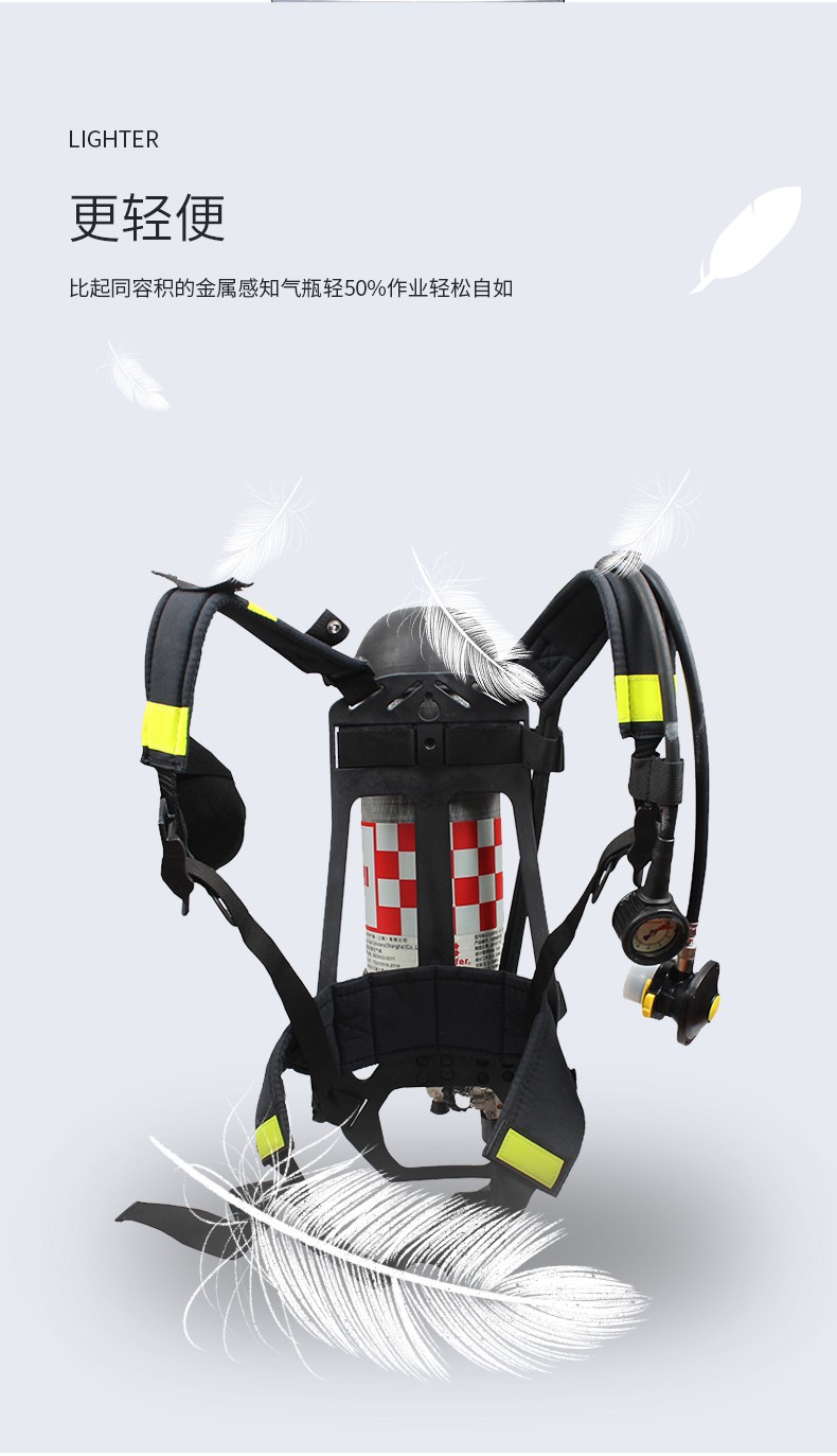 HONEYWELL/霍尼韦尔 SCBA105K C900 标准呼吸器 （Pano面罩/6.8L 国产气瓶）