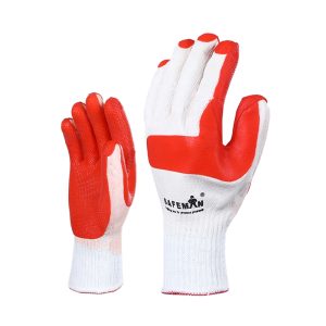 SAFEMAN Junyu 7102 Film Gloves (White and Red)