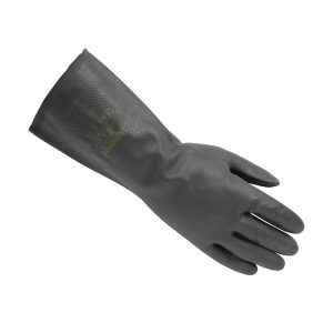Honeywell 2095020-07 chloroprene rubber chemical resistant gloves, acid alkali resistant, non slip, black-7