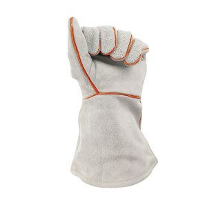 Weiteshi 10-2112-L gray cow two-layer neck leather oblique thumb style